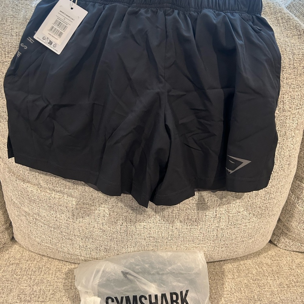 Gymshark Black Athletic Shorts - Picture 2 of 3